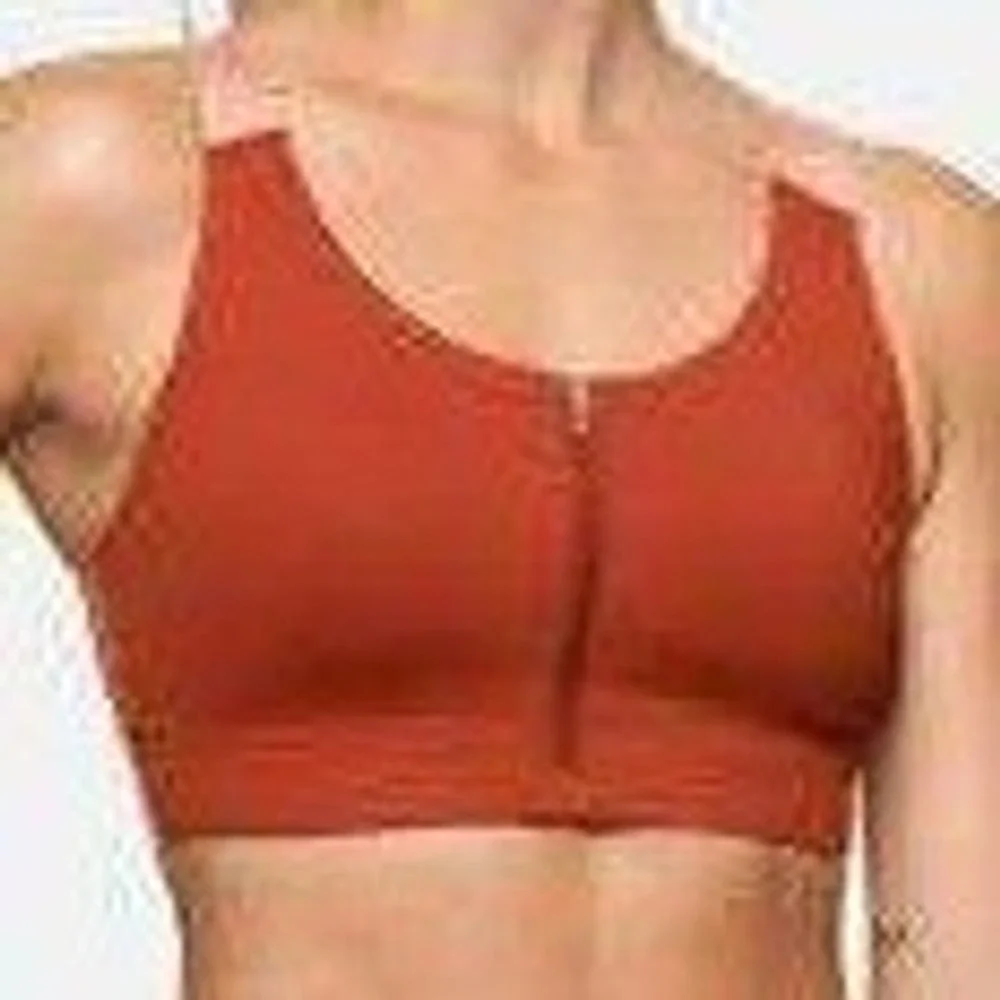 Outdoor Voices Women Blue Space Dye Front‎ Zip Sports Bra XS A/B High Impact